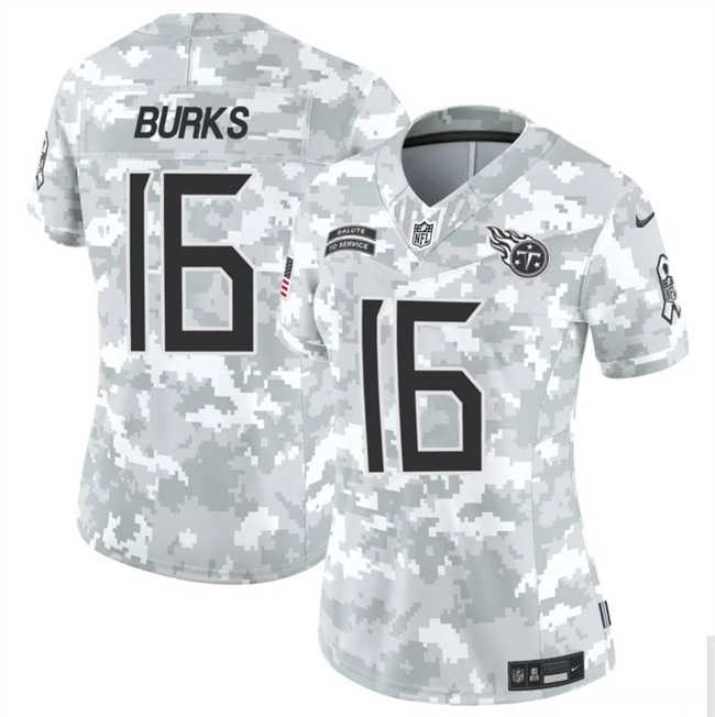 Women%27s Tennessee Titans #16 Treylon Burks 2024 F.U.S.E Arctic Camo Salute To Service Limited Stitched Jersey Dzhi